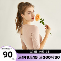 Cat man sports T-shirt women loose quick dry fitness short sleeve half sleeve casual running jacket autumn new vest