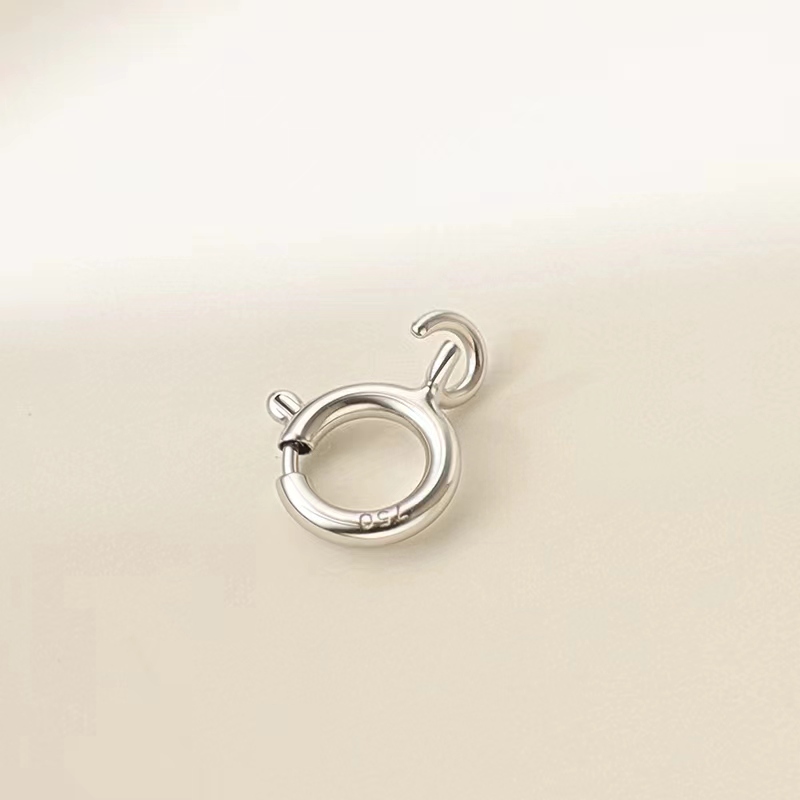 Muqiao Jewelry 18K Gold Spring Clasp