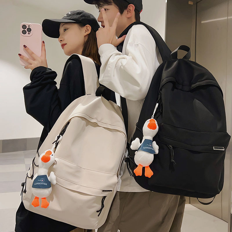 Backpack for Men, Simple Large-Capacity Travel Backpack, Casual Japanese Style for Female Junior High School Students, High School Students, College Students, School Bag for Men