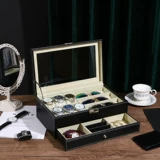 Часы, коробка для хранения, кольцо, серьги, вместительная и большая коробка для часов, браслет, стенд, европейский стиль