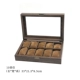 Ретро деревянная кожа 10 -дигит -часовая коробка (внутренняя мягкая подушка)