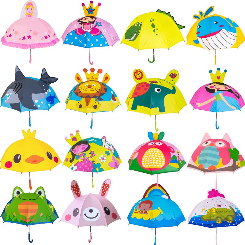 Children's umbrella female baby umbrella shading small umbrella child male princess umbrella 2-3 Custom logo Kindergarten umbrella