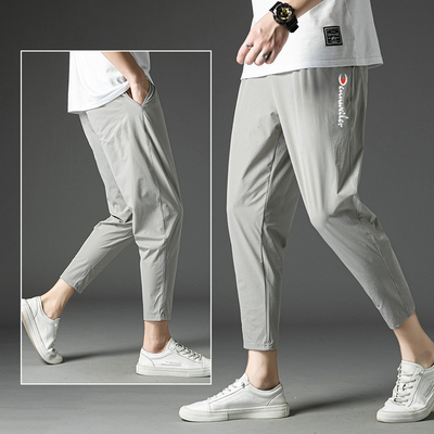 【GJ】冰丝速干运动裤男潮新款九分裤