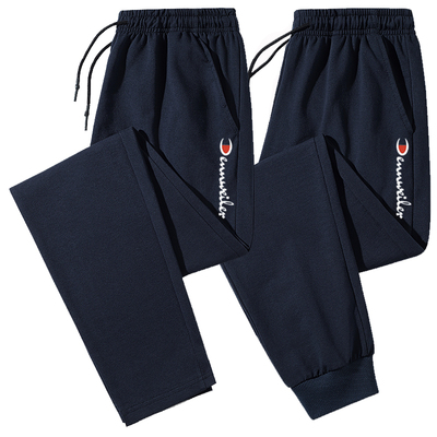 【GJ】潮牌运动裤抽绳长裤男九分裤