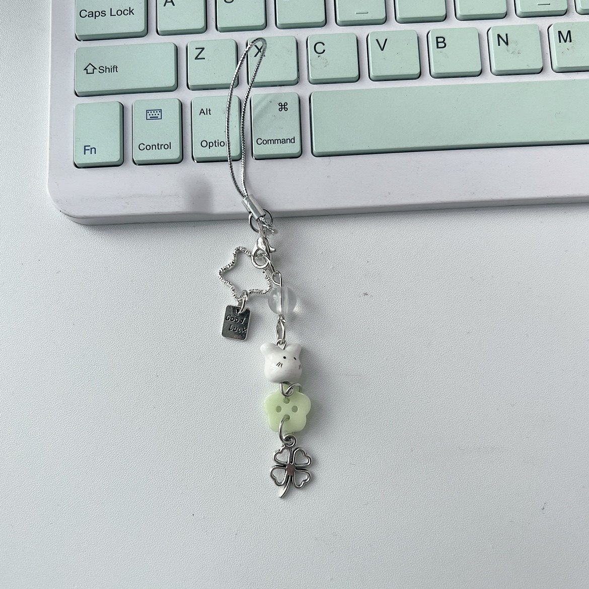 【Lucky Bunny】Homemade Ceramic Chain Pendant Camera Chain - Cute, Instagram-worthy, Girly, and Unique