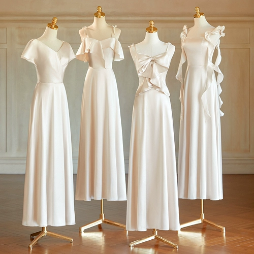 Платье подружки невесты, французский стиль, подходит для подростков, для подружки невесты