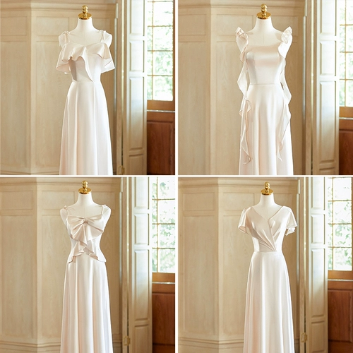 Платье подружки невесты, французский стиль, подходит для подростков, для подружки невесты