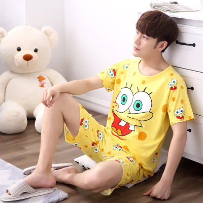 pajamamen kích thước cực lớn này cộng với chất béo cộng với kích thước mùa hè đàn ông béo mỏng phep oversized 5xl mất 200-250 pound.