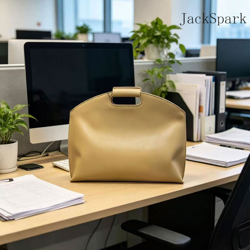 Jack Spark Is Suitable for MacBook Leather Handbags, Laptop Bags, Office Ladies' Commuting High-End Briefcases, Apple Air 14inch Document Bags, Huawei Matebook