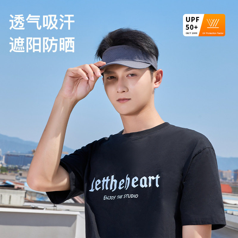 新款专业级跑步防晒帽男女户外全方位防风防紫外线运动防晒鸭舌帽