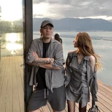 Осенняя парная одежда для влюбленных, корсет, дизайнерская рубашка, небольшое платье, юбка, французский стиль, в корейском стиле, тренд сезона