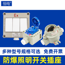 GB explosion-proof switch wall socket switch light and dark 220v one or two industrial lighting switch explosion-proof socket