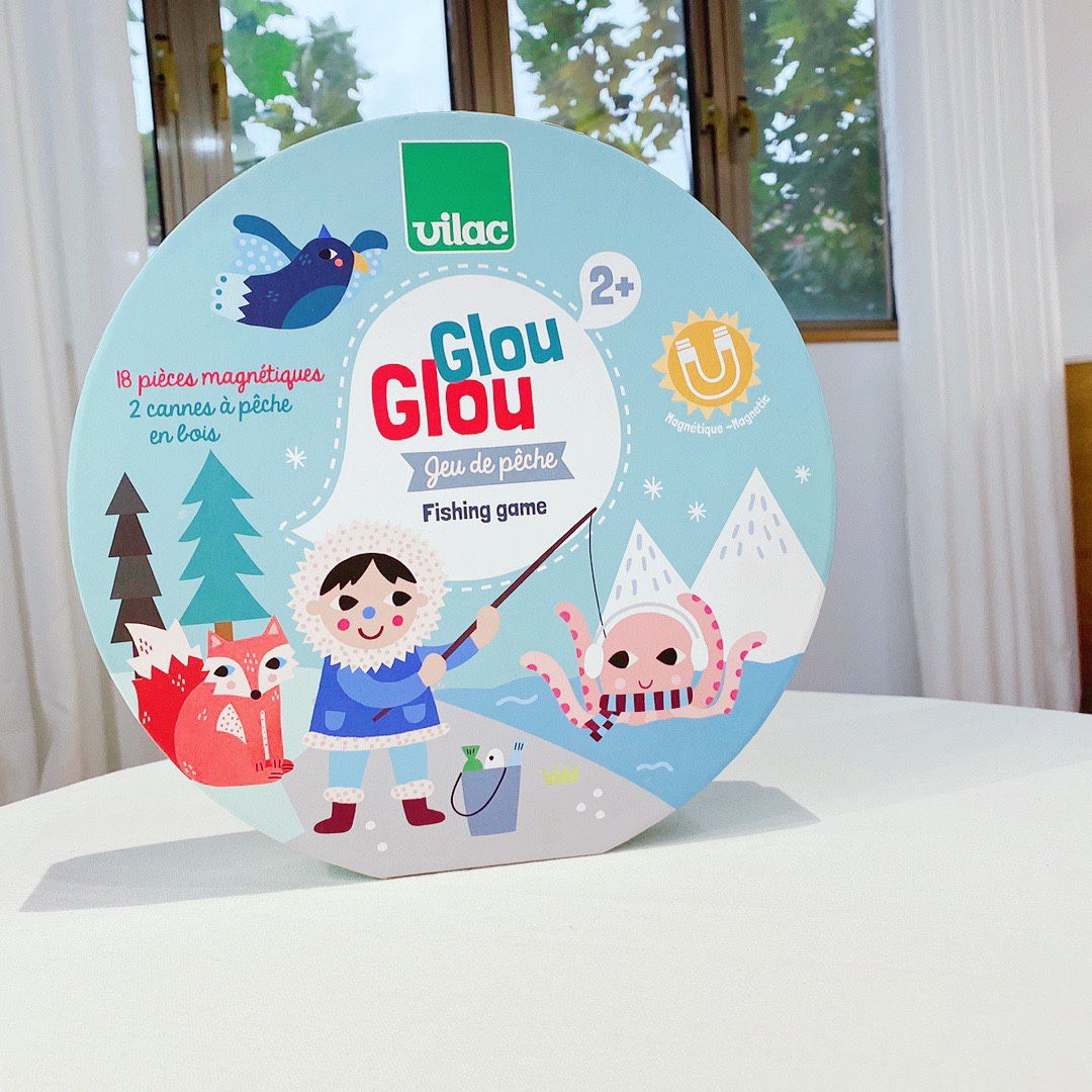 Domestic Spot France Vilac Wooden Polar Fishing Game Baby Puzzle Magnetic Toy 2 years old 