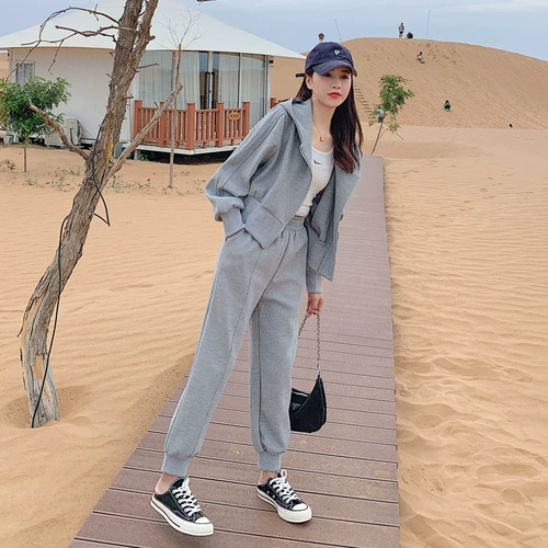 Толстовка с капюшоном, комплект, штаны для отдыха, коллекция 2023, в корейском стиле