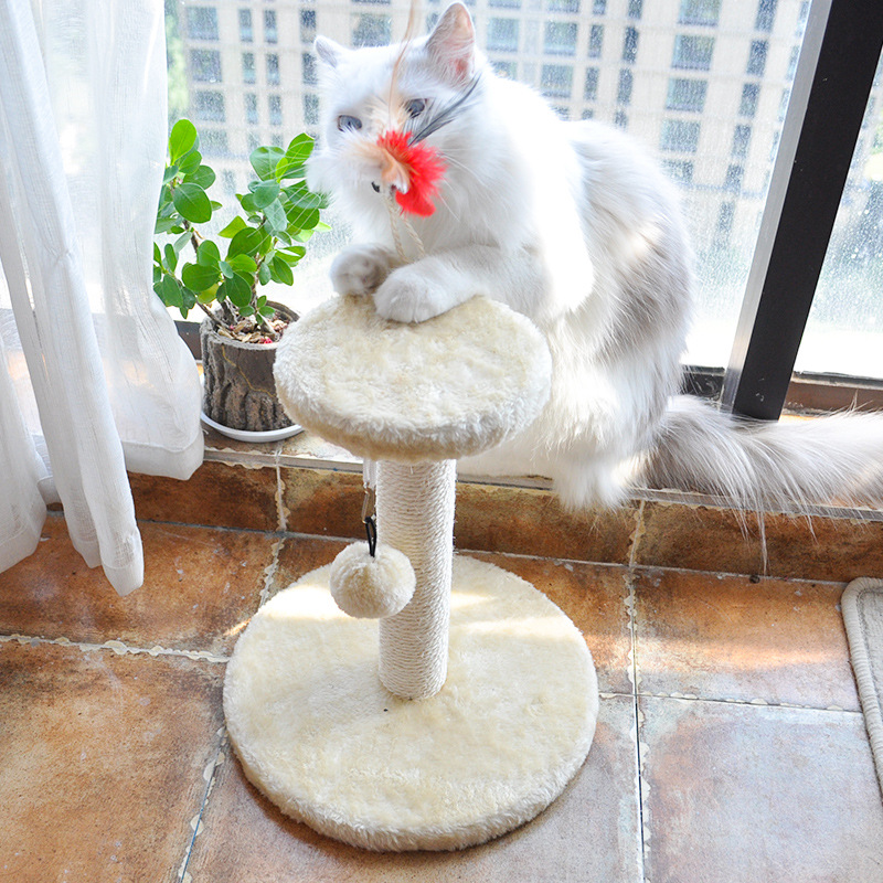 Sisal cat climbing through the sky pillar kitty Cat Jumping Bench Cat Groped pillar Pillar Catch of cat Cat Claw Post of Cowl Climbing Cat Rack