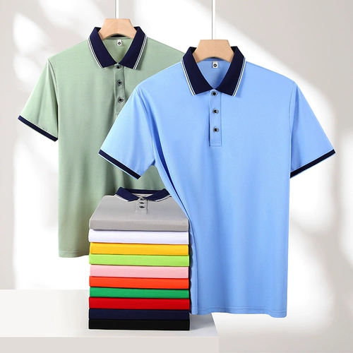 Летняя одежда подходит для мужчин и женщин, футболка polo для работы, делается под заказ