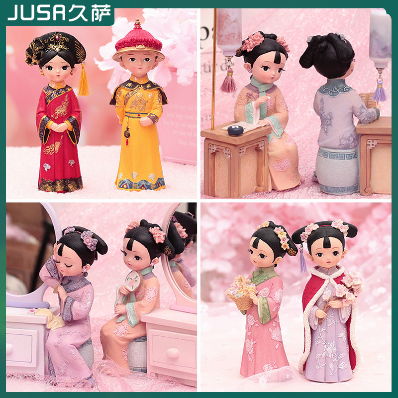 China specialty Palace doll Qiao princess doll ornaments style features to send foreigners gift Beijing Doll