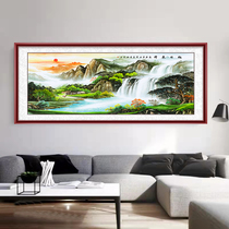 Xu Ges East Ascendancy Painting Landscape Painting Living Room Office Decoration Hung Painting Feng Shui Scenery Leaning on Mountain Map Merchants Gyokuza