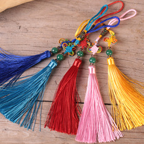 Good joy handmade exquisite colorful Chinese Knot Tassel tassel-wrapped silk agate small jade thread knot hanging jewelry pendant