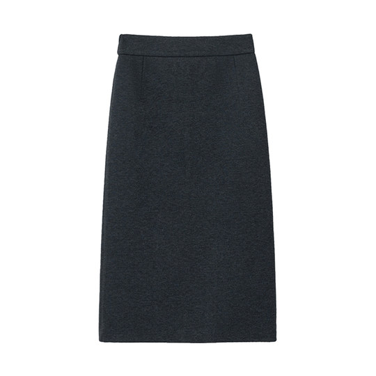 Woolen Skirt for Women, Slit Pencil Skirt, 2025 Autumn and Winter New Style, Elastic High Waist, Slimming, Mid-Length, Bodycon Skirt
