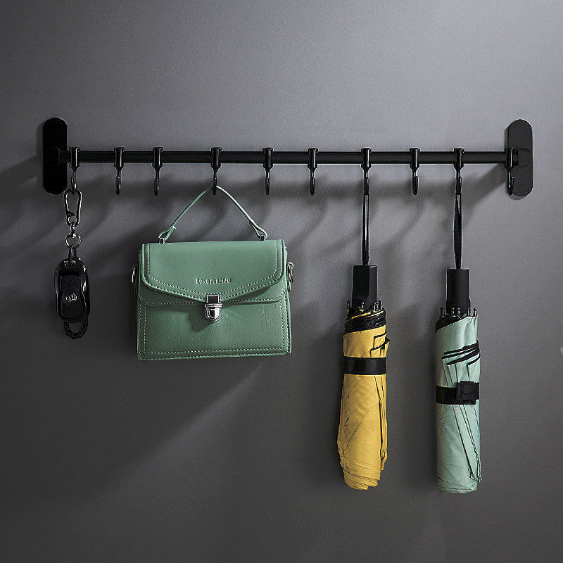 Makeup Room Stainless Steel Hooks Row strip wall-mounted Hook Cloths Hook towels Towels Hook bathroom with nail-free hook