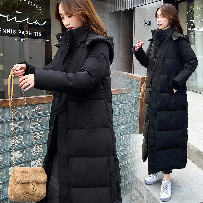 Thickened Bread-Style down Cotton Coat for Women, Korean Style, Loose Long Coat for Autumn and Winter, New Model for 2025