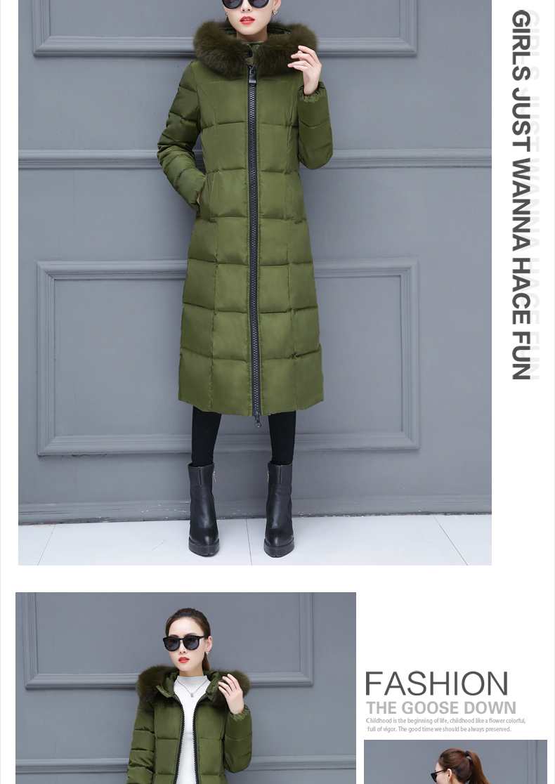 Áo cotton nữ 2018 mới dài qua đầu gối xuống áo khoác cotton oversize dày mùa đông Áo khoác nữ hàn quốc áo phao gile nữ dáng ngắn