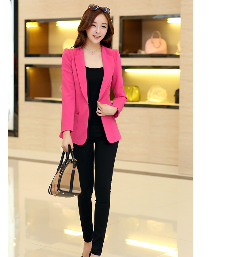 2017 mùa thu mới slim slimming ladies nhỏ phù hợp với dài tay casual ol khí hoang dã nhỏ phù hợp với áo khoác nữ áo vest nữ công sở