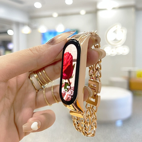 Браслет, креативный металлический брендовый универсальный сменный модный ремешок для часов, делается под заказ, тройник, в стиле Шанель