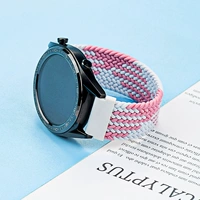 Эластичный плетеный стиль — розовый, белый, размер L