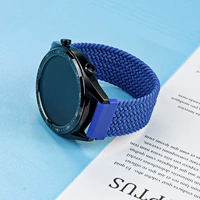 Эластичный, плетеный, синий