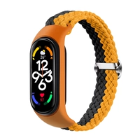 Полосатая вязаная модель -black Orange Color