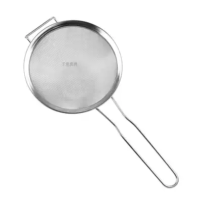 Kitchen extra-large dense mesh oil partition stainless steel soybean milk filter spoon oil residue spoon fine mesh sieve colander