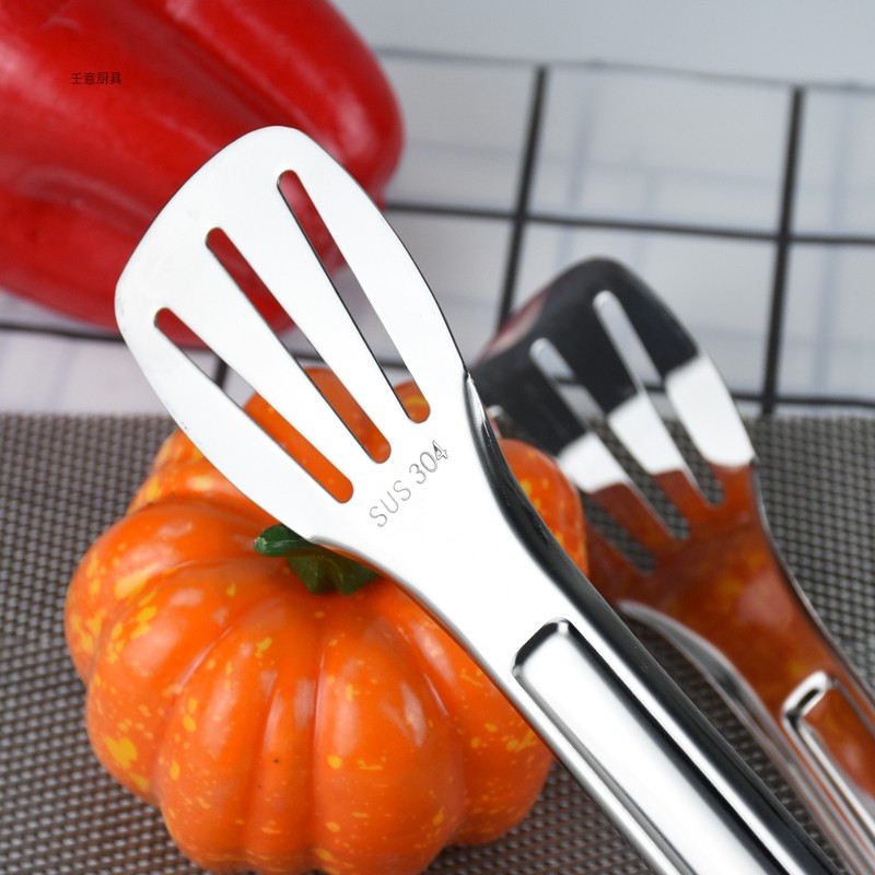 304 food clip stainless steel hollow steak clip thick multi use bread clip long handle steak food barbecue clip