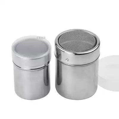 304 powder spreader with lid 40 mesh stainless steel dense hole seasoning tank Baking frosting sugar sprinkler Pepper bottle
