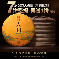Ling Ding (Man) 2020 Brownshan Puer tea raw tea ancient tree tea raw tea raw tea whole 2499g