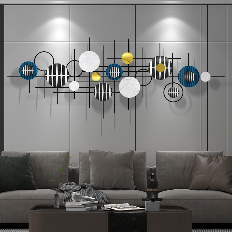 Modern light luxury wall decorations living room bedroom sofa background wall decoration pendant wall metal iron wall hanging