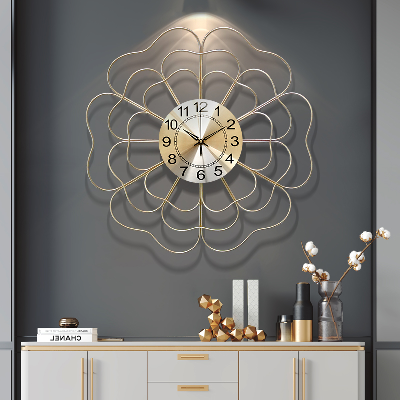 Nordic light extravagant hanging table hanging clock living room home fashion mute clock modern minimalist personality creative hanging wall clock decoration