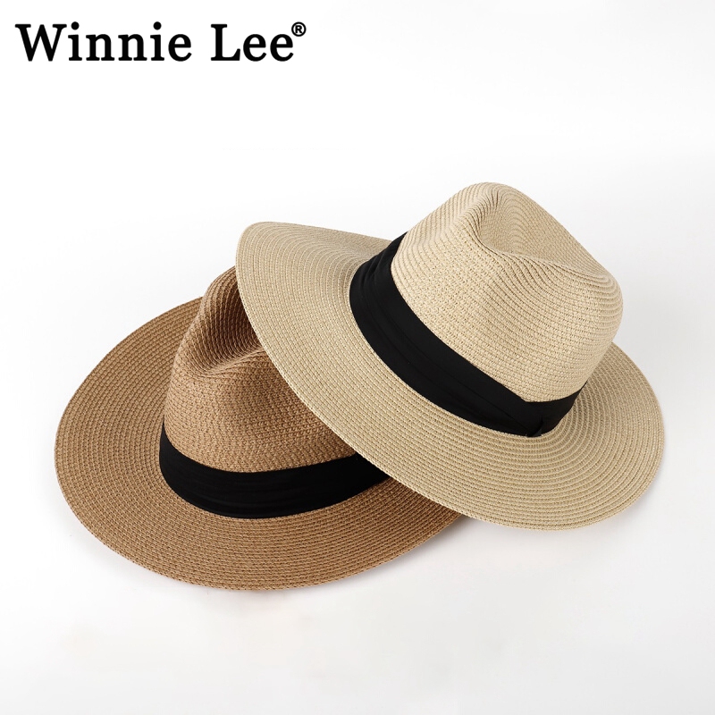 Winnie Lee Japanese Designer Collaboration Large Head Circumference Straw Hat Beach Sun Protection Straw Hat