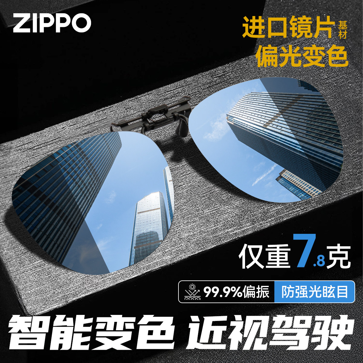 солнцезащитные очки zippo для близорукости clip ultra-light для вождения специальные поляризованные солнцезащитные очки для рыбалки с защитой от ультрафиолета для мужчин и женщин 811
