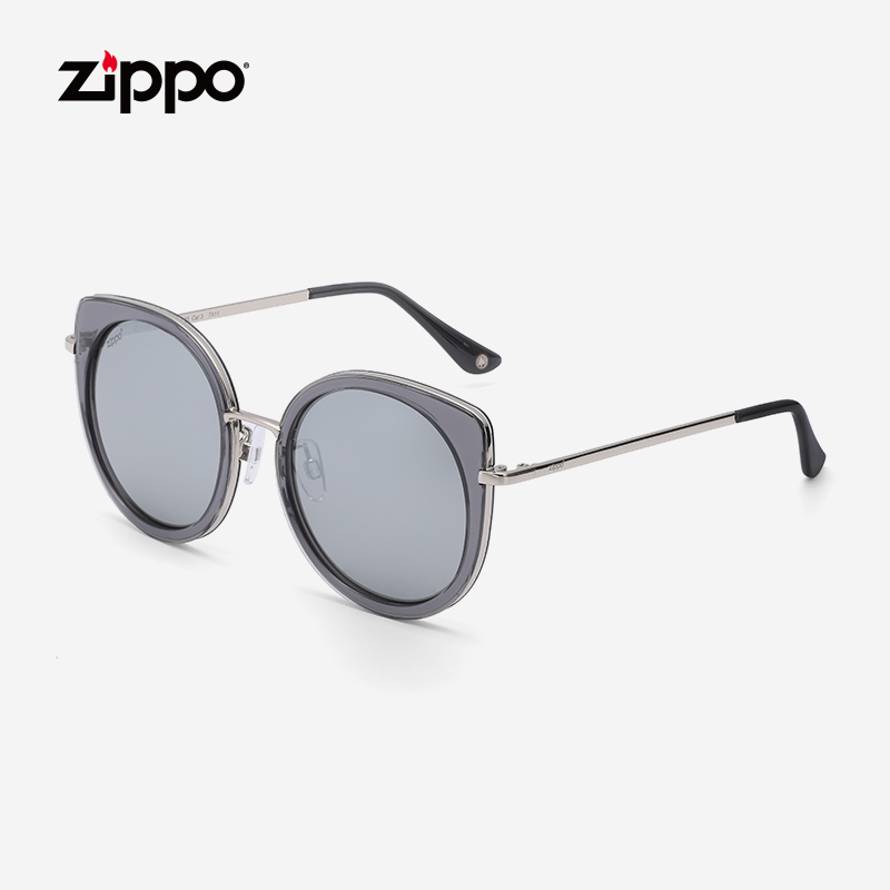 Zippo New Cat Eye Round Frame Retro Superior Sensation Ins Sunglasses Lady Polarized slim sunglasses Z11004