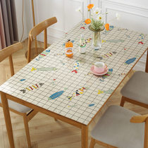Table mat pvc tablecloth waterproof anti-hot and oil-proof disposable rectangular household tablecloth table mat coffee table mat
