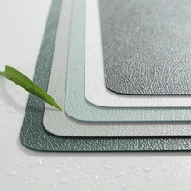 Nordic solid color leather tablecloth waterproof and oil-proof disposable simple coffee table mat anti-hot grade table mat ins Wind