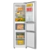 Midea 220 lít ba cửa giữ lạnh tủ lạnh công suất lớn xen kẽ bạc BCD-220TM cách nhiệt tiết kiệm năng lượng - Tủ lạnh