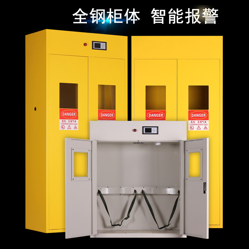 All-steel explosion-proof gas cabinet safety cabinet laboratory hydroxide nitrogen oxide acetylene liquefied gas alarm cabinet