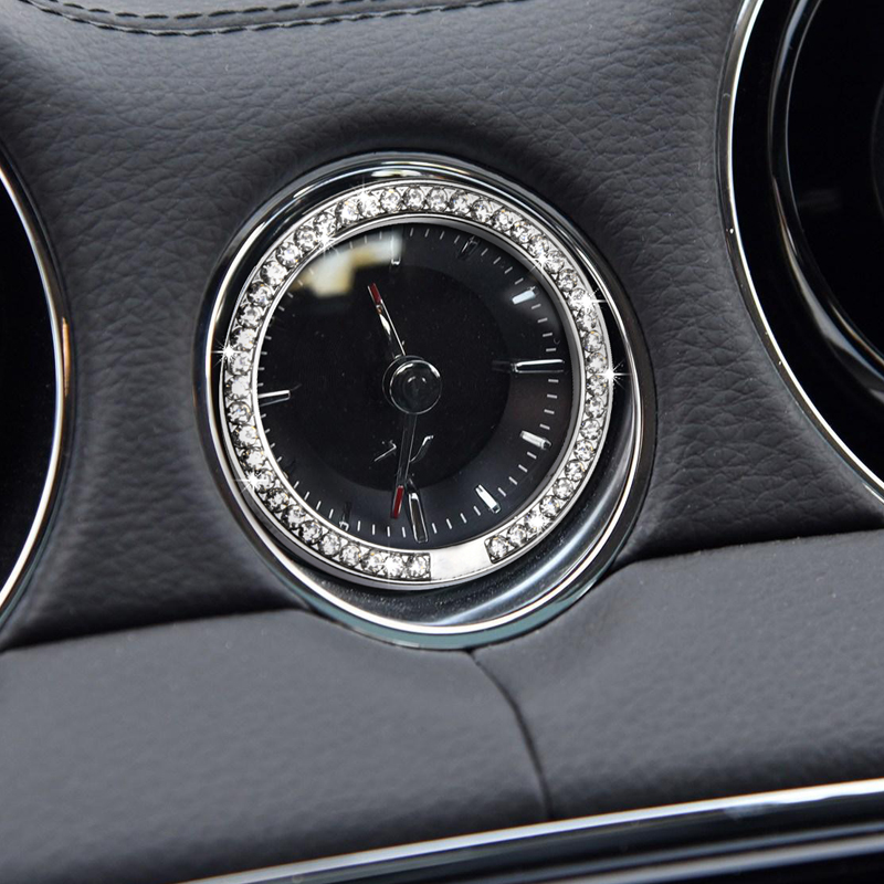 Special for Jaguar XJ XJL Land Rover Discovery 4 Shenchers 2 Time Decorative Ring Interior Retrofit Inlaid Drill Clock