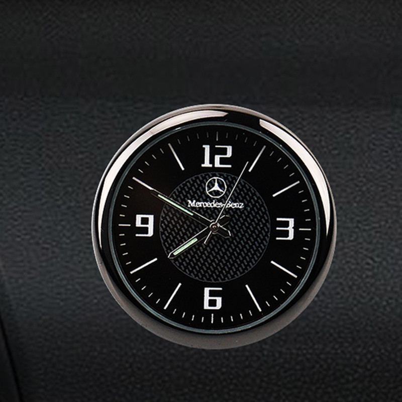 Upscale onboard clock Mercedes Benz BMW Upper air outlet Supplies Decoration Electronic quartz Table in-car Ornament Pendulum-Taobao