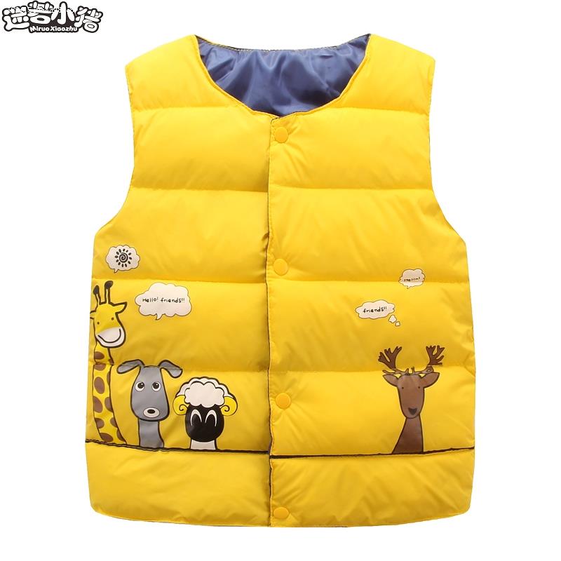 Baby 8-year-old girls' clothing 12-year-old men and women 7-year-old collarless 10-year-old children's vest vest boys 2021 autumn Western style