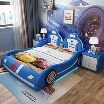 CHILDREN CAR CARTOON BED BOY 1 2 m 1 5 m MODERN MINIMALIST LIGHT EXTRAVAGANT MINIMALIST WITH GUARD RAIL WITH LAMP SPORTS CAR BED