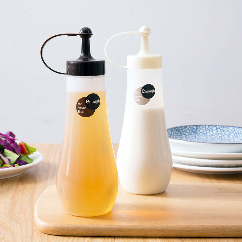 Japan Kitchen With Lid Oil Bottle Plastic Oil Pot Squeeze Sauce Bottle Sauce Honey Fruit Jam Salad Sauce Bottle Squeeze Bottle